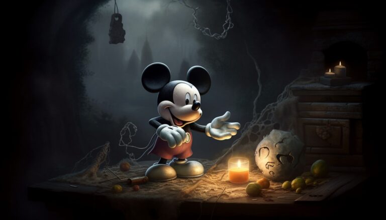 Illustration in Bildern von Mickey