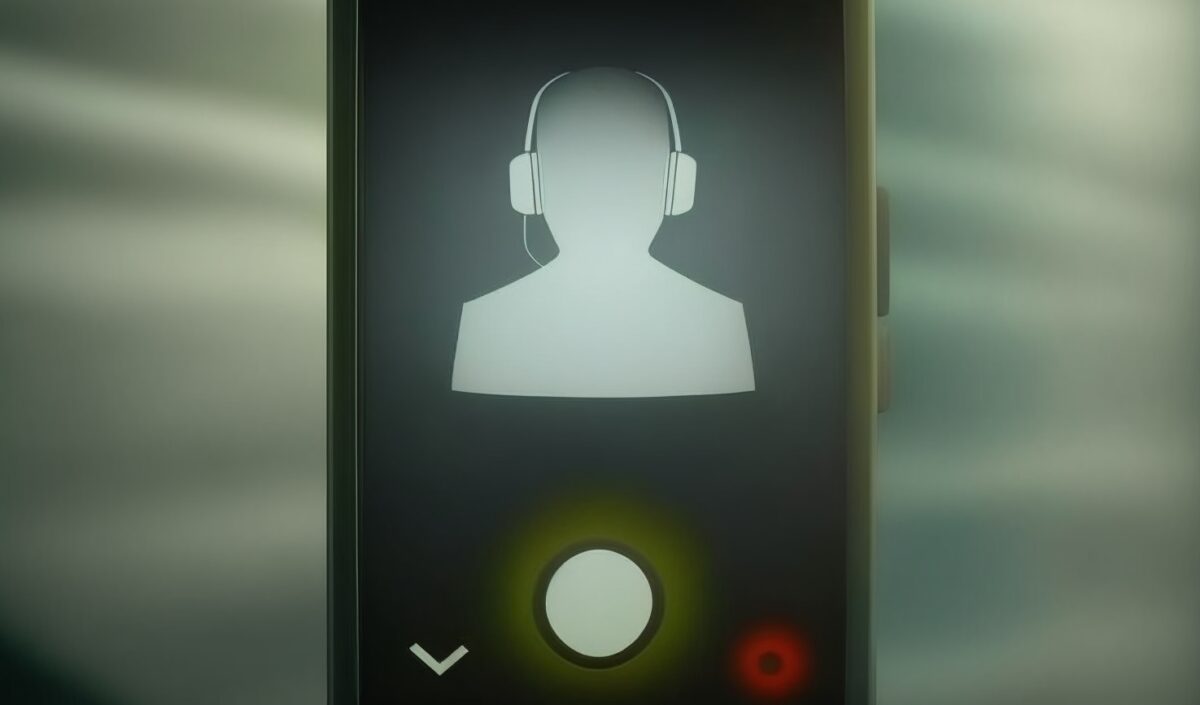 Illustration of an unknown call on a cell phone