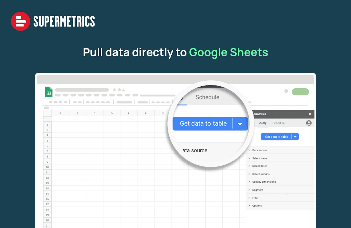 tableau Google sheet