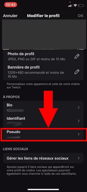 Auf dem Handy öffnen Sie Ihr Profil und tippen dann auf Profil bearbeiten ©Antonin für Alucare.fr