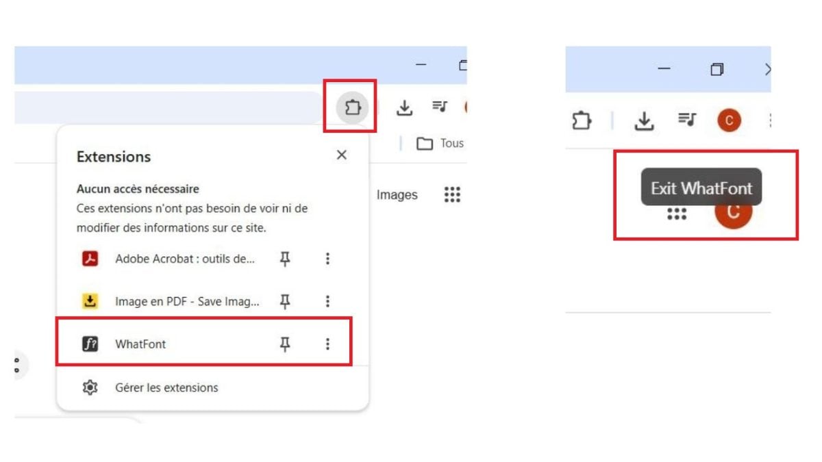 Включите расширение "WhatFont" в Chrome.