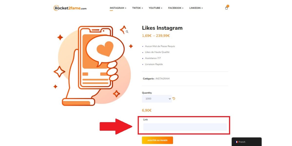 インスタグラムの投稿にリンクを追加する