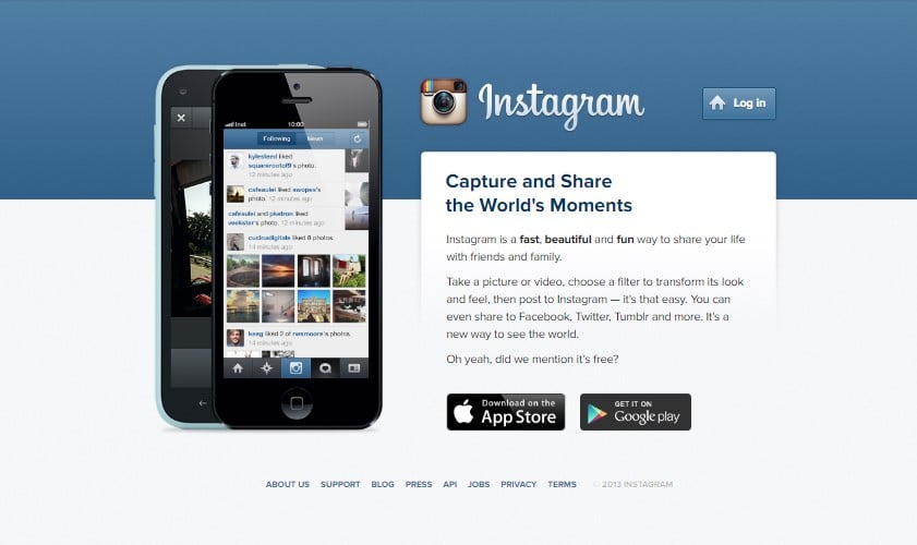 Instagram im Jahr 2013