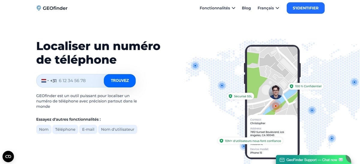 Официальный сайт Geofinder Mobi 