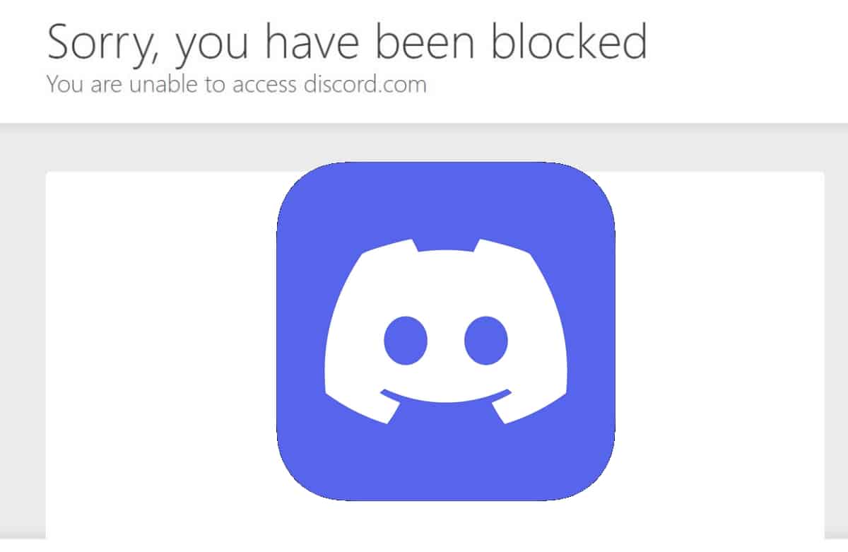Discord blocked