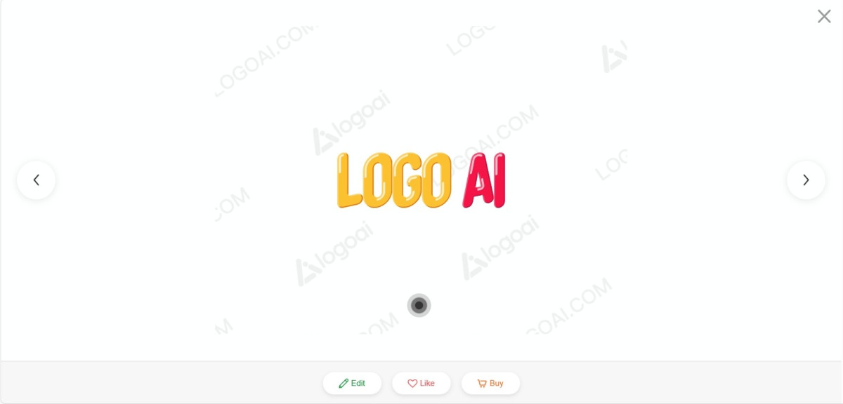 Image illustration of logo generation with AI generators