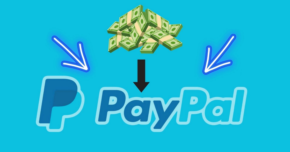 Imagen que muestra las diferentes formas de añadir dinero a su cuenta Paypal