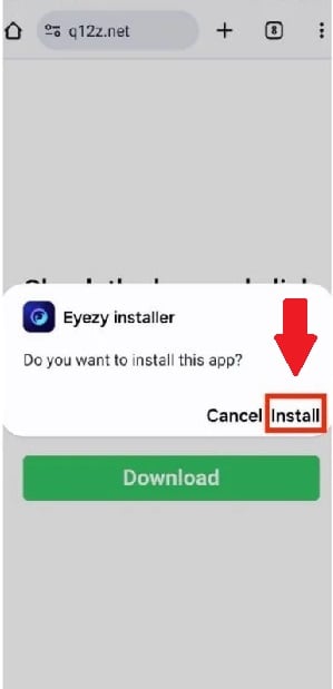 Confirmação da instalação do Mspy no smartphone