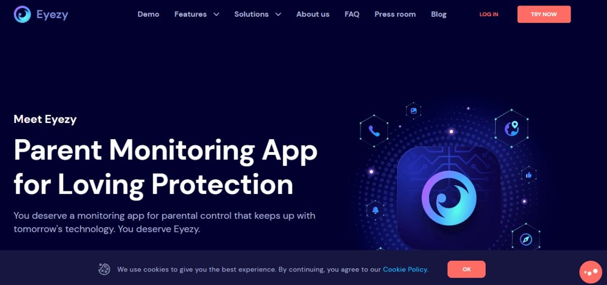 Il sito ufficiale dell'Eyezy in immagini