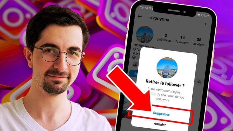 インスタグラムのフォロワーを削除する方法の図解
