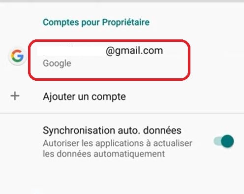 选择要从设备中移除的 Google 账户。.