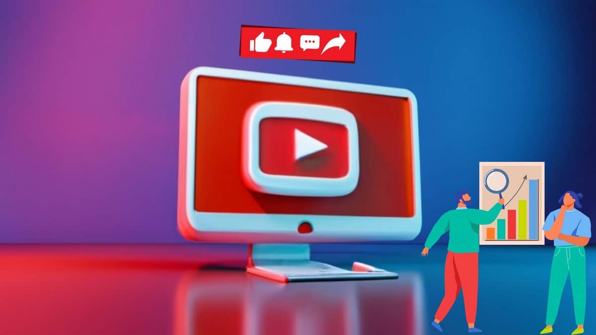 Image illustration of YouTube analysis with a powerful tool representing FanPage Karma 