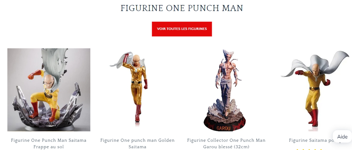 Bildliche Darstellung der One Punch Man-Figuren