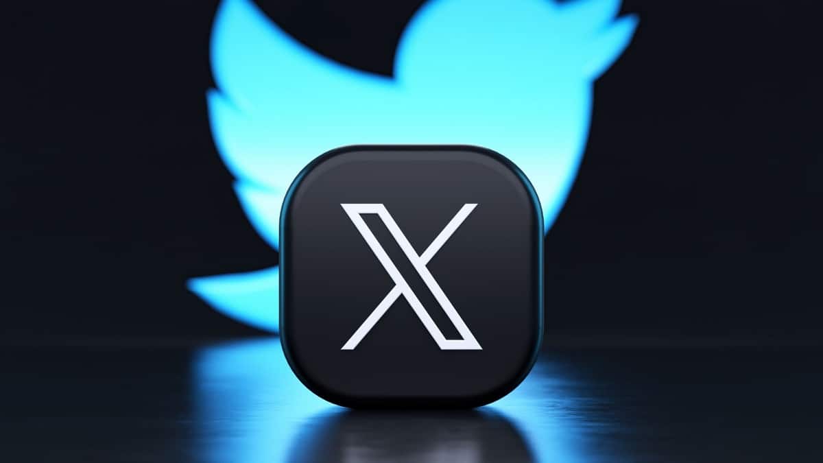 Billede af X-logoet, tidligere Twitter