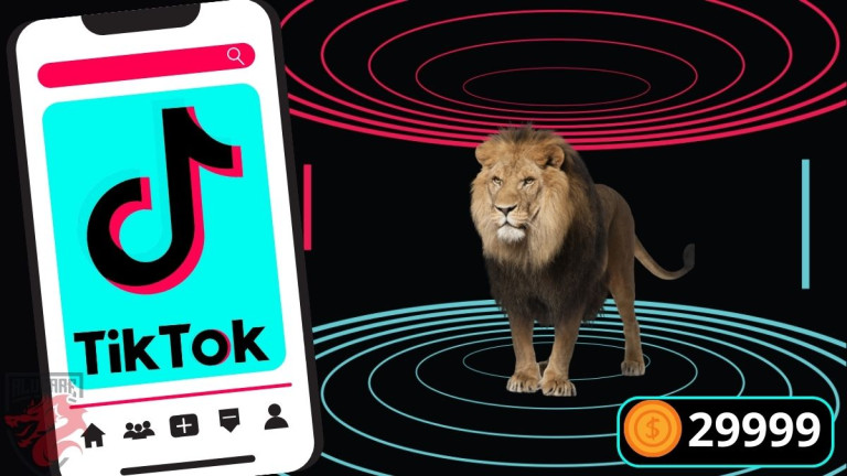 Ilustração para o nosso guia "Quanto vale um leão no TikTok".