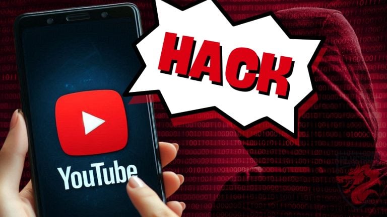 Иллюстрация взлома аккаунта на YouTube
