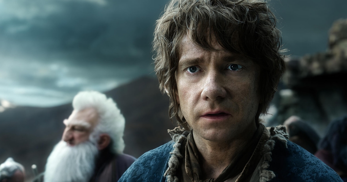 Illustriertes Bild Martin Freeman, ein Schauspieler in Der Hobbit 