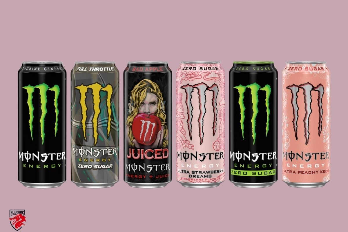 Some Monster Energy flavors available. Alucare