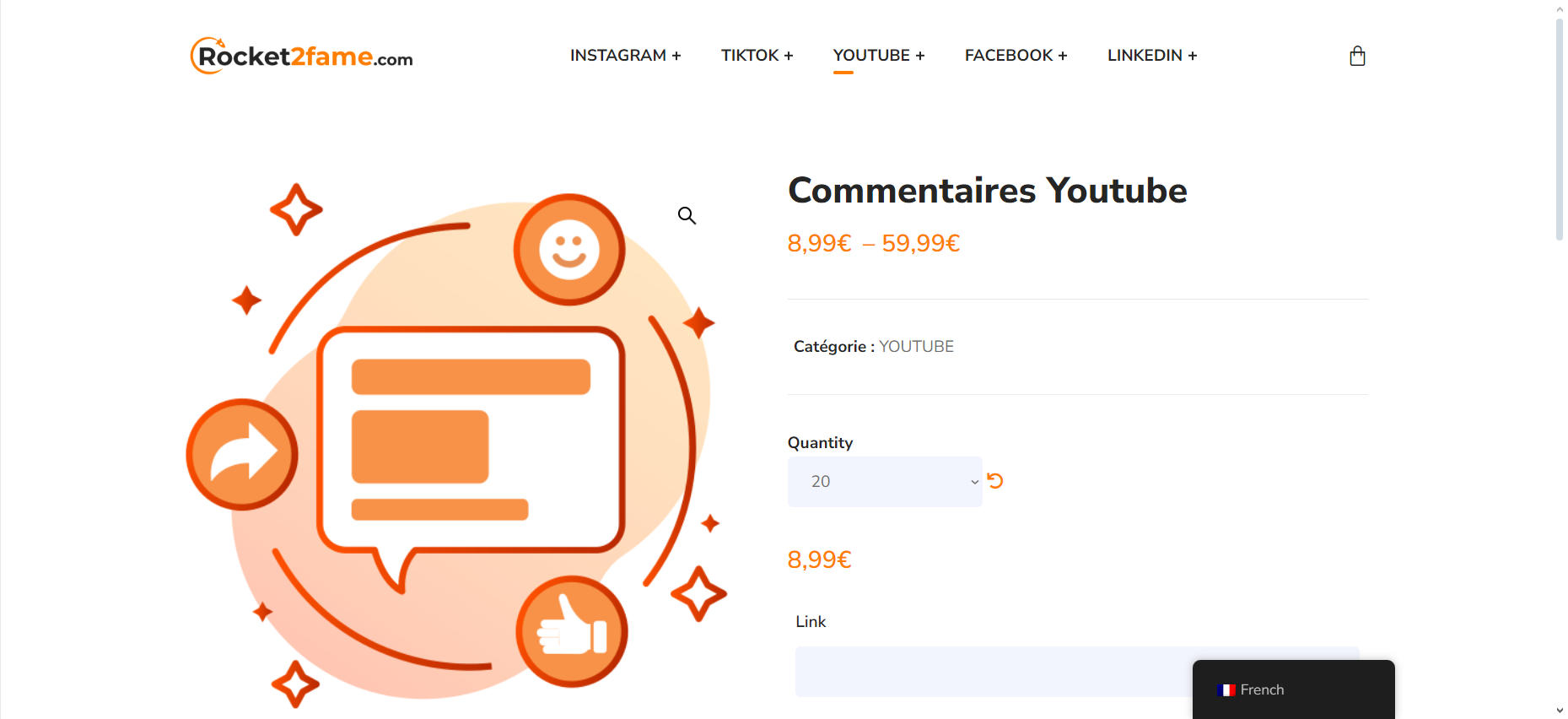 ¡Compra comentarios para YouTube desde 8,99€ con Rocket2fame! 