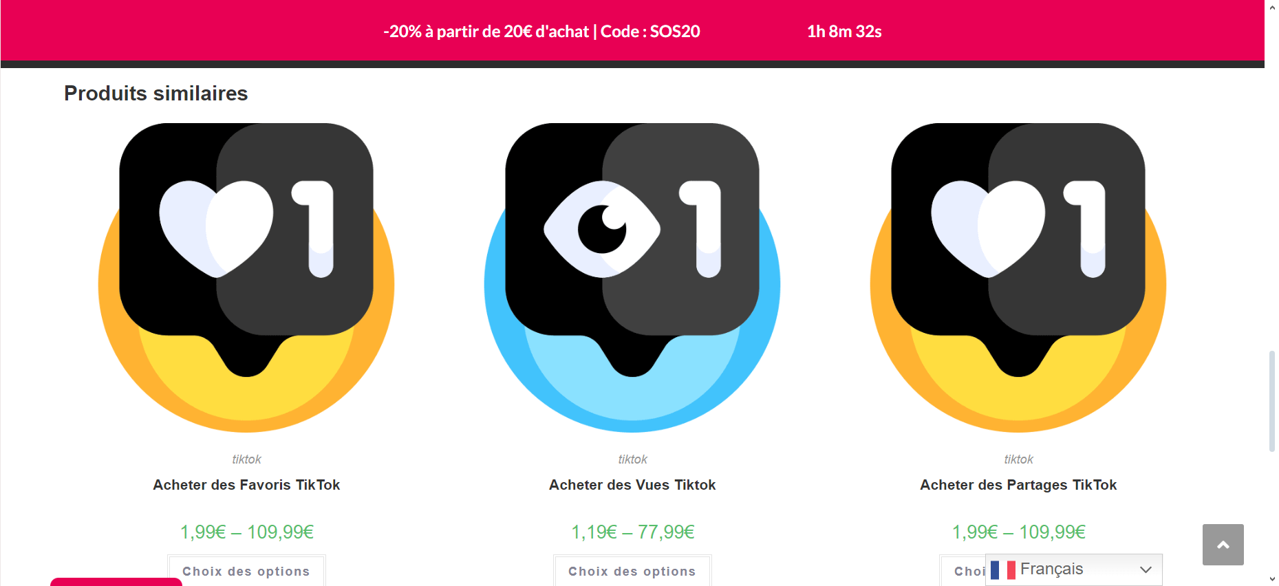 Здесь представлен обзор услуг, предлагаемых Sosvues для TikTok