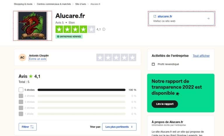 opinião do trustpilot