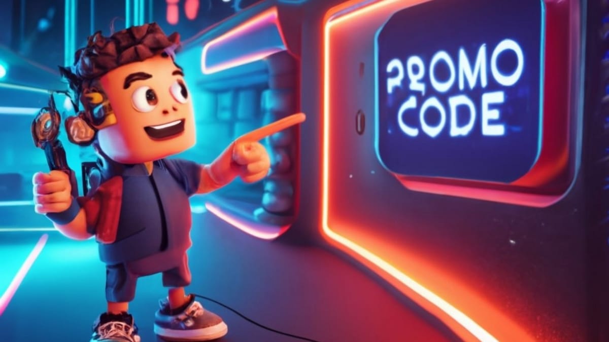 Illustration en image d'une personne toute contente de retrouver un code promo pour son jeu préféré