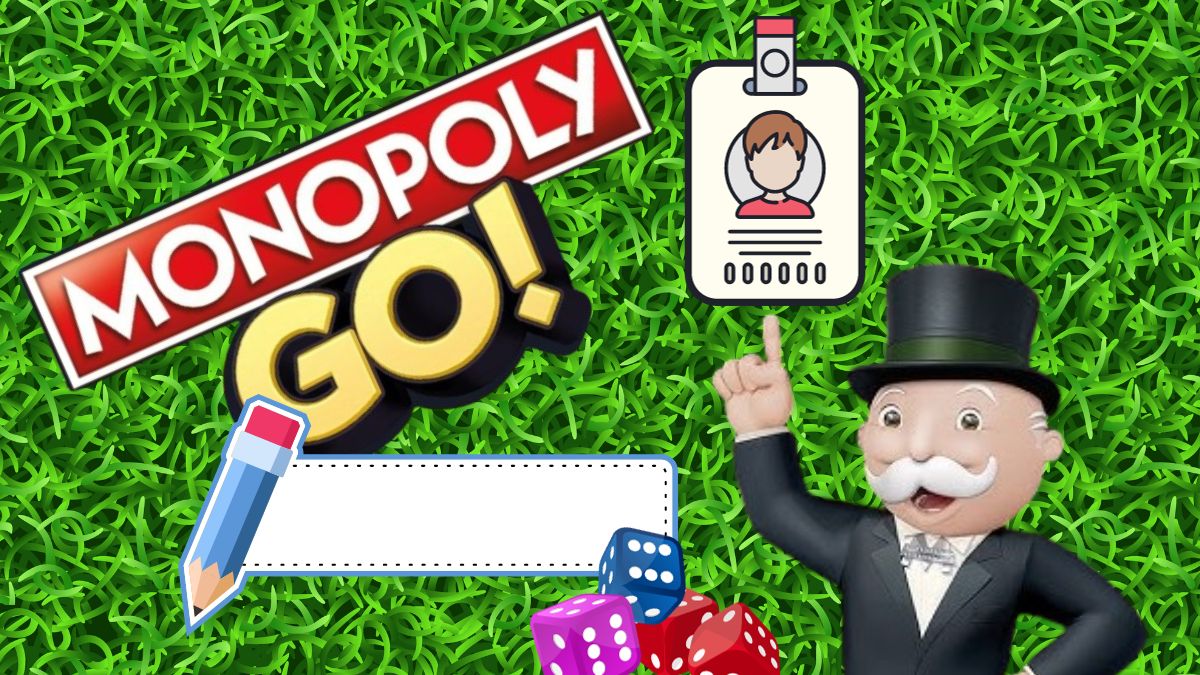 Illustration of how to change your name on Monopoly Go