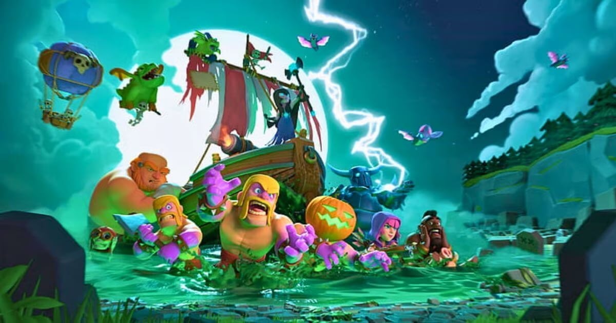 Illustration of the Clash of Clans game