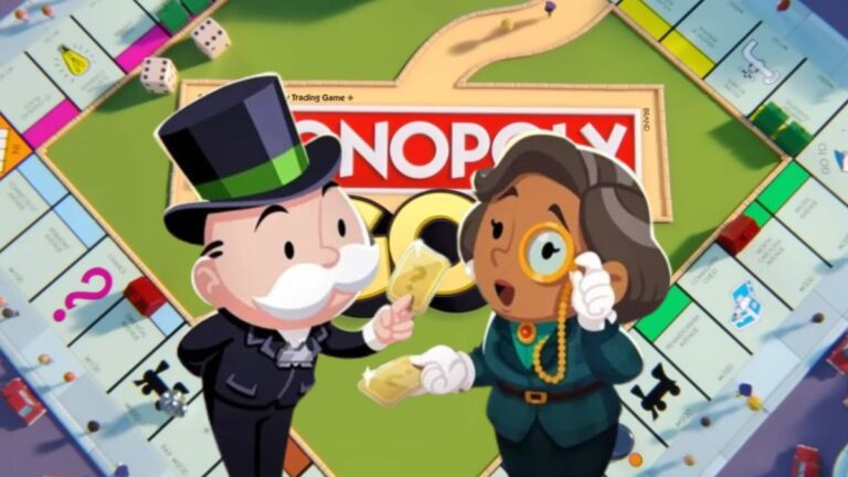 Illustration af kortbytning i Monopoly Go