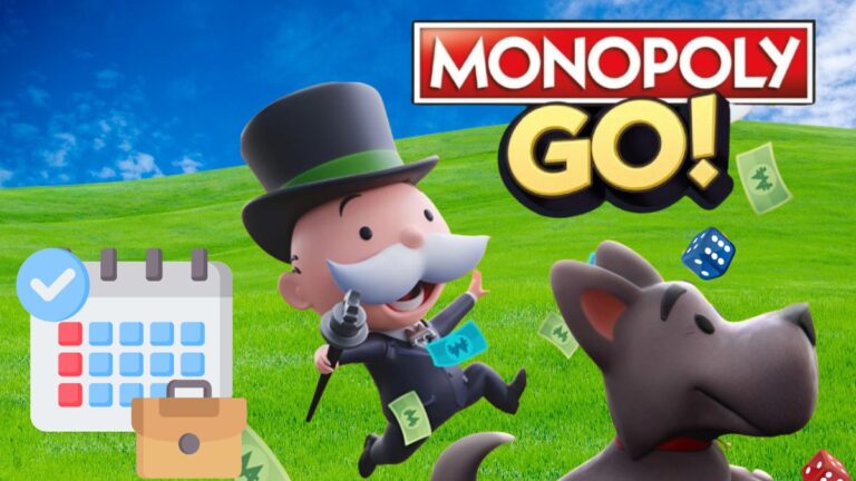 Bildillustration der täglichen Ereignisliste Monopoly Go