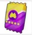 Illustrazione di un Pack-dautocollant-dore-violet-5-star in Monopoly go