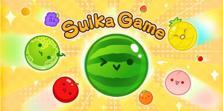 Illustration in Bildern von Suika Game