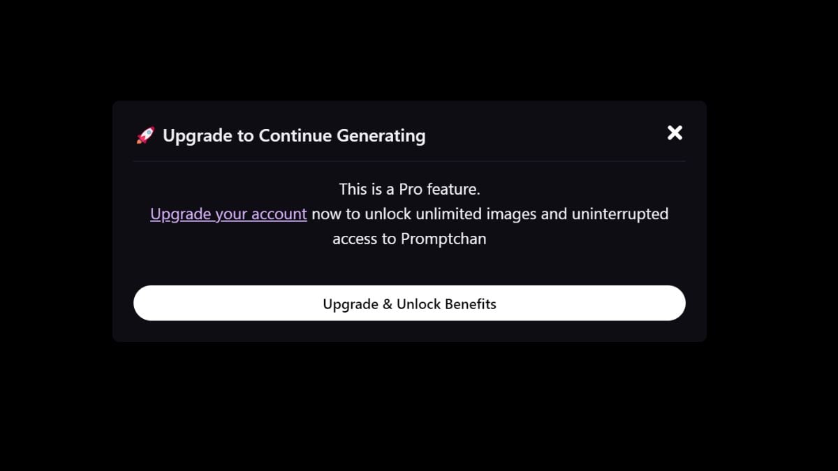 プロンプトちゃんAIでNSFWキャラクターのビデオを生成するための有料サブスクリプション
