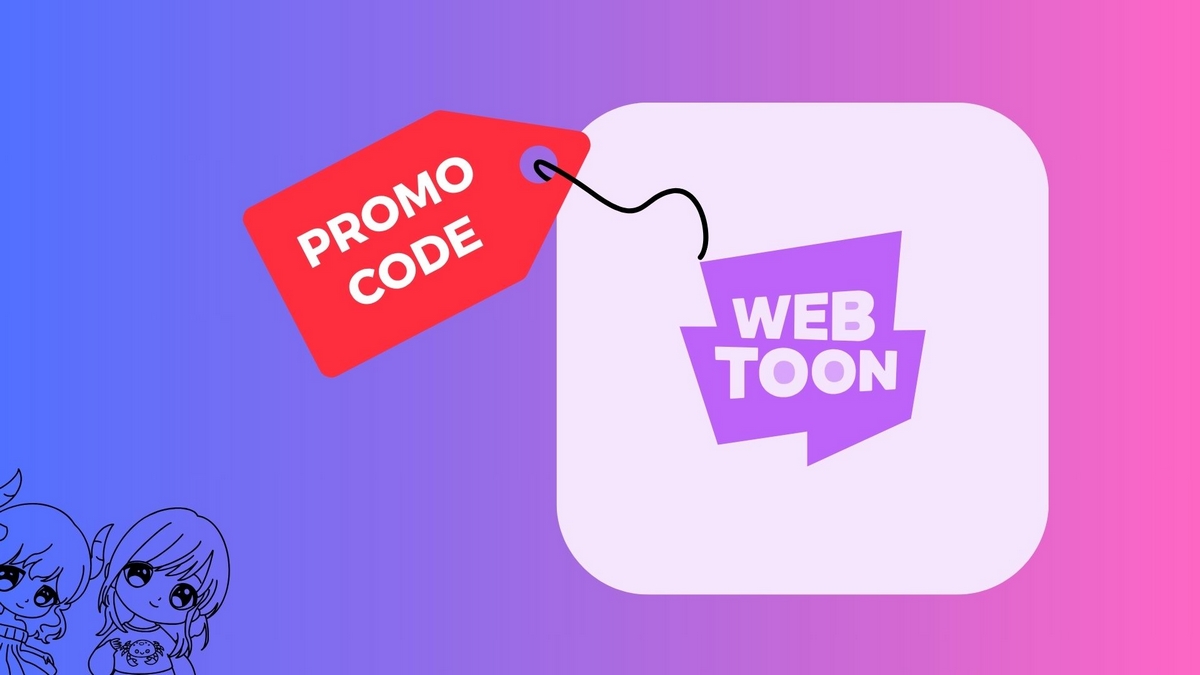 Image illustrating the Webtoon promo code currently in use 