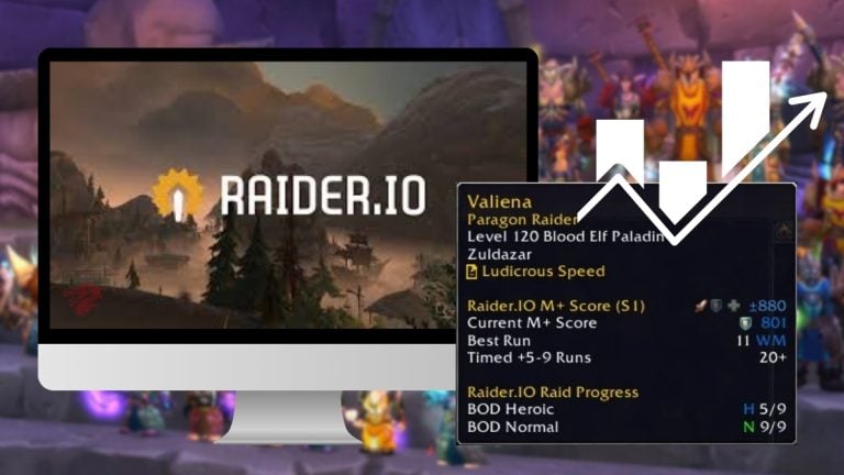 Как увеличить количество очков MM+ в WOW с помощью Raider.io