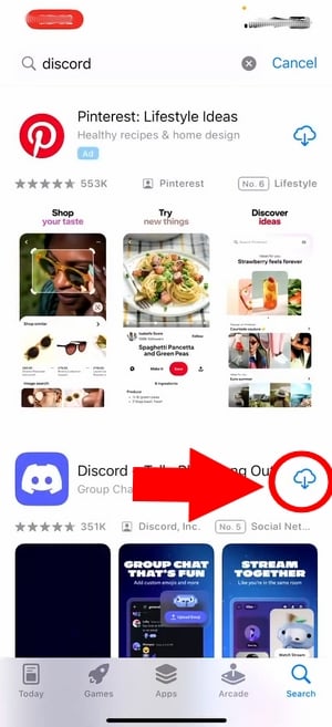 Download Discord til iPhone. 