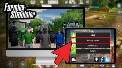 Cara bermain multipemain di simulator Pertanian