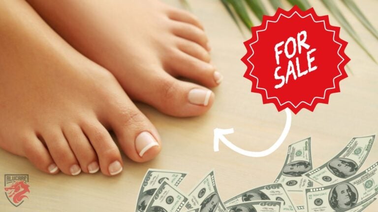 Image illustration for our article "How to sell photos of feet on the Internet".