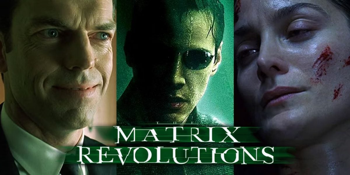 Filmen Matrix Revolutions i billeder, udgivet i 2003. Den tredje film, der skal ses efter udgivelsesdato.