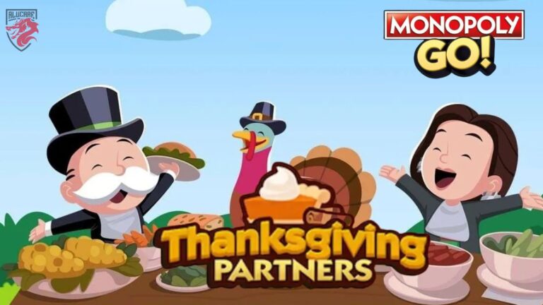 Image illustration for our article "Thanksgiving partner event on Monopoly Go - all the milestones and rewards".