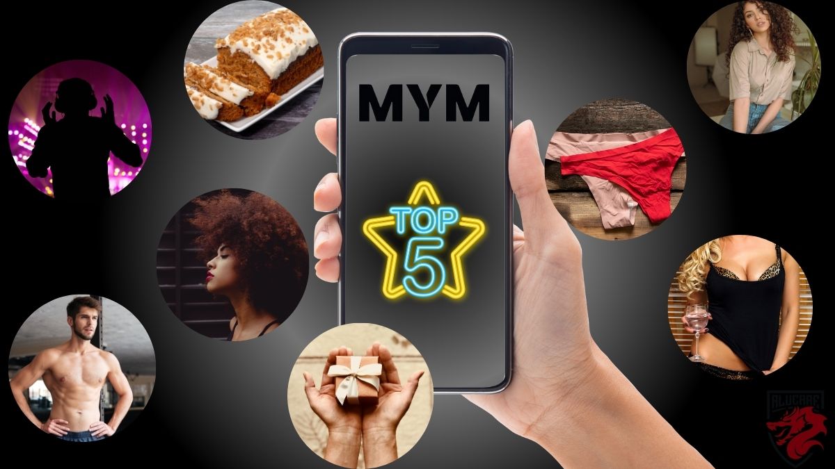 Image illustration for our article "The top 5 MYM accounts".