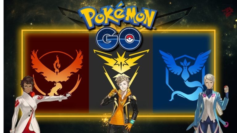 Выбор команды в Pokémon GO