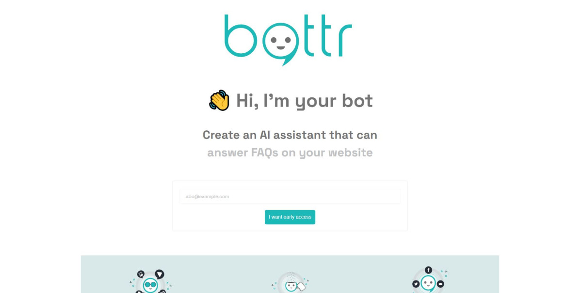 Illustration en image de l'interface de Bottr