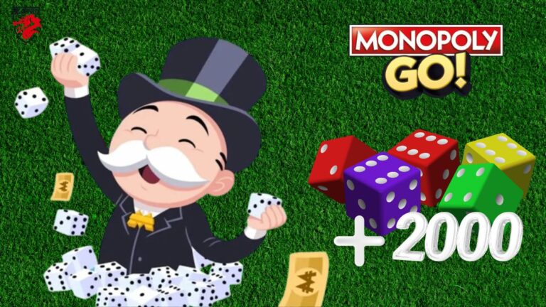 Illustration en image pour notre article "Comment gagner des dés sur Monopoly go"