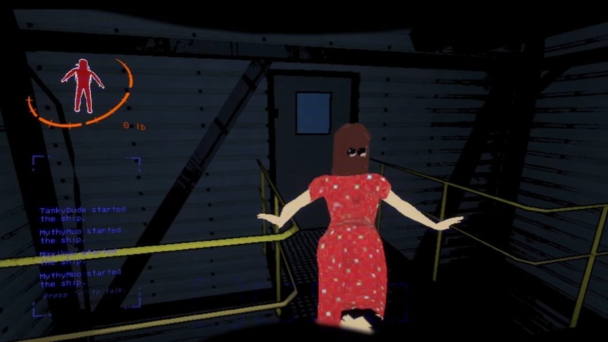 Imagem da rapariga fantasma em Lethal Company