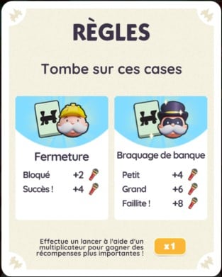 Illustration en image des règles sur le tournoi Jingle jam dans Monopoly go