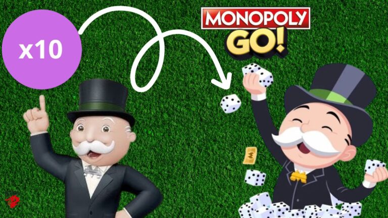 Illustration en image pour notre article Monopoly Go Tout savoir sur les multiplicateurs de lancer de dés