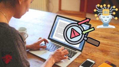 Illustration til vores artikel "Sådan opdager du, om en tekst er skrevet af en AI"."