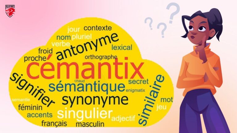 Illustration til vores artikel om Cémantix' daglige svar, som giver dig information om det ord, du leder efter, sammen med ledetrådene og Cémantix' svar. Kilde: Alucare.fr
