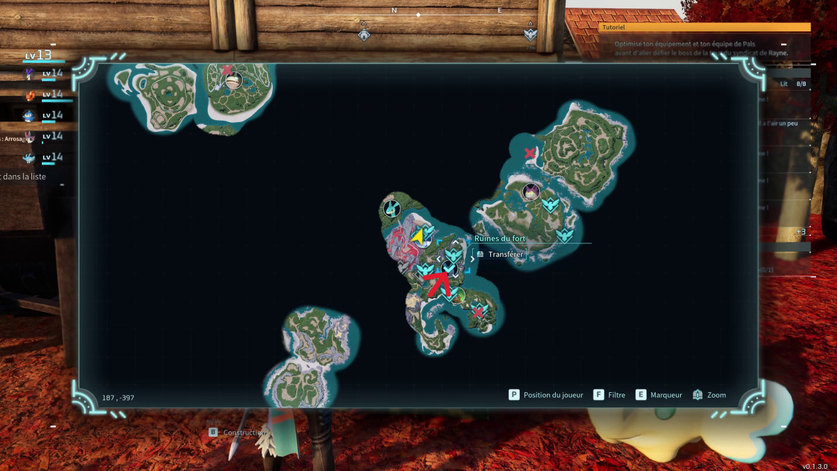Ilustração da localização de boss Chillet Alpha em Palworld